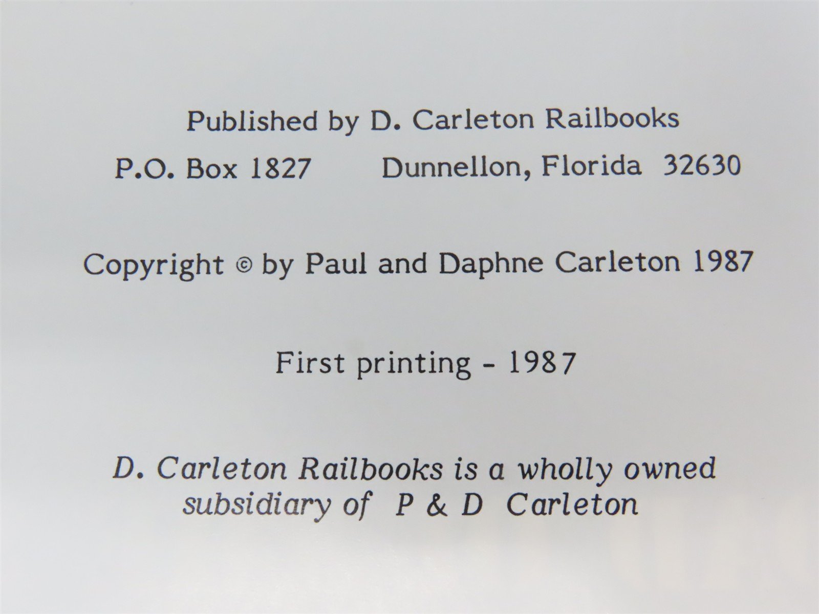 Locomotives of the Seaboard System Railroad of the South by Paul Carleton ©1987