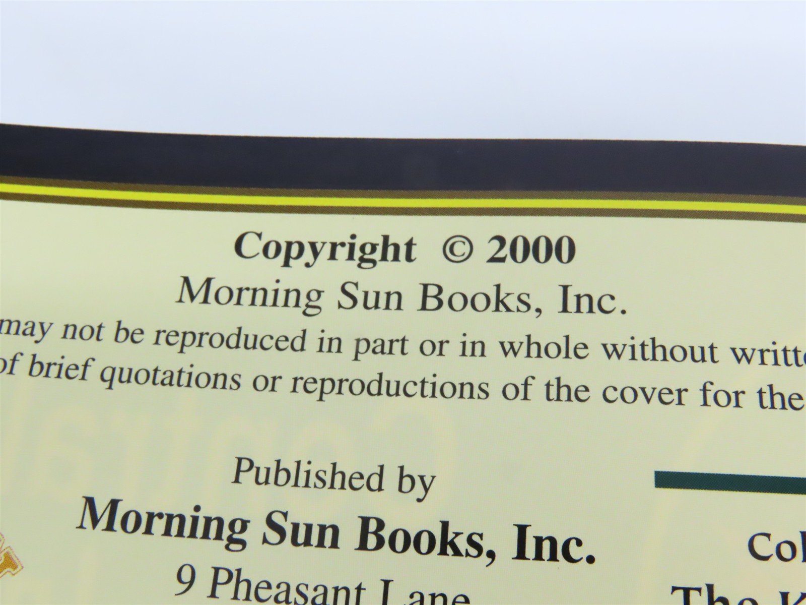 Morning Sun: Central Vermont In Color by Melvin & Plant ©2000 HC Book
