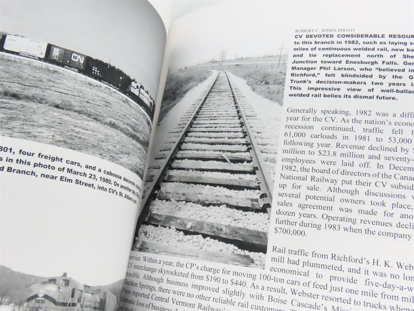 Central Vermont Railway's Richford Branch by Jim Jones ©2024 SC Book - SIGNED