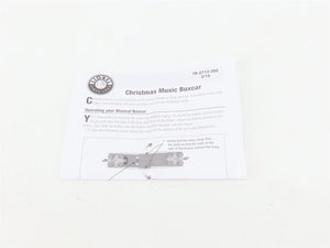 O Gauge 3-Rail Lionel 6-84374 2017 Christmas Music Boxcar #84374