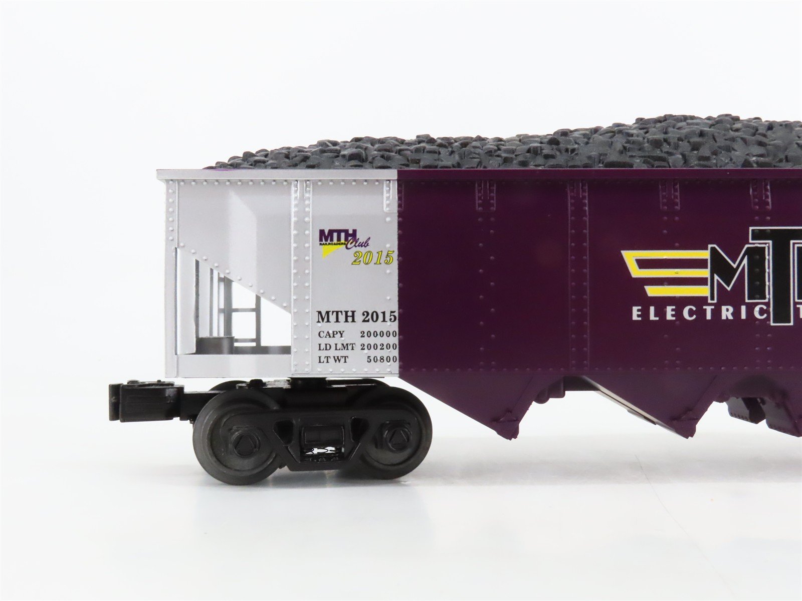 O Gauge 3-Rail MTH Rail King 30-75514 MTHRRC 4-Bay Hopper Car #2015 w/Coal Load