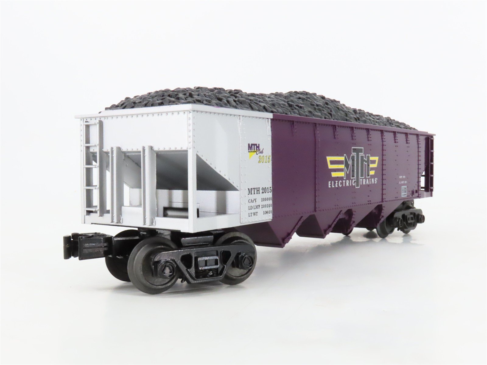 O Gauge 3-Rail MTH Rail King 30-75514 MTHRRC 4-Bay Hopper Car #2015 w/Coal Load