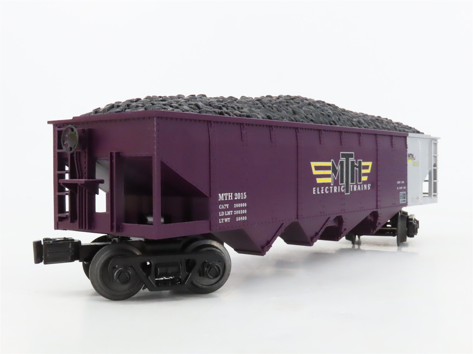 O Gauge 3-Rail MTH Rail King 30-75514 MTHRRC 4-Bay Hopper Car #2015 w/Coal Load