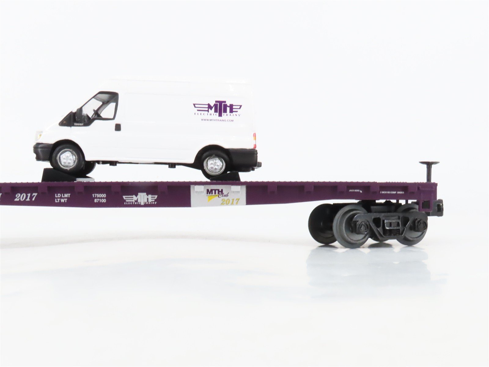 O Gauge 3-Rail MTH Rail King 30-76674 MTHRRC Flatcar #2017 w/Ford Transit Van