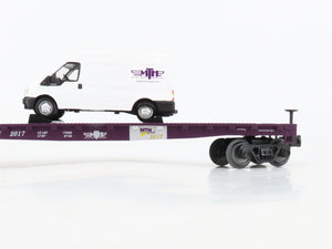 O Gauge 3-Rail MTH Rail King 30-76674 MTHRRC Flatcar #2017 w/Ford Transit Van