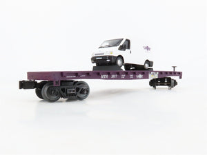 O Gauge 3-Rail MTH Rail King 30-76674 MTHRRC Flatcar #2017 w/Ford Transit Van