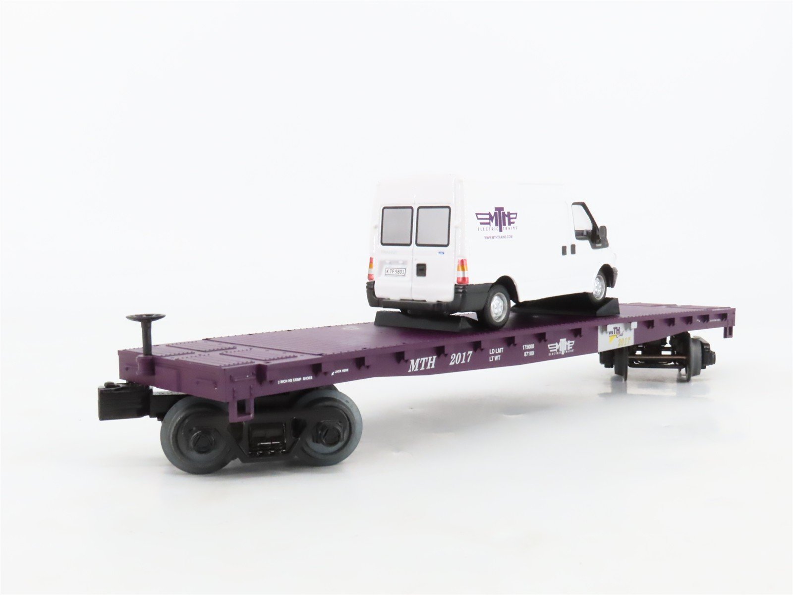 O Gauge 3-Rail MTH Rail King 30-76674 MTHRRC Flatcar #2017 w/Ford Transit Van