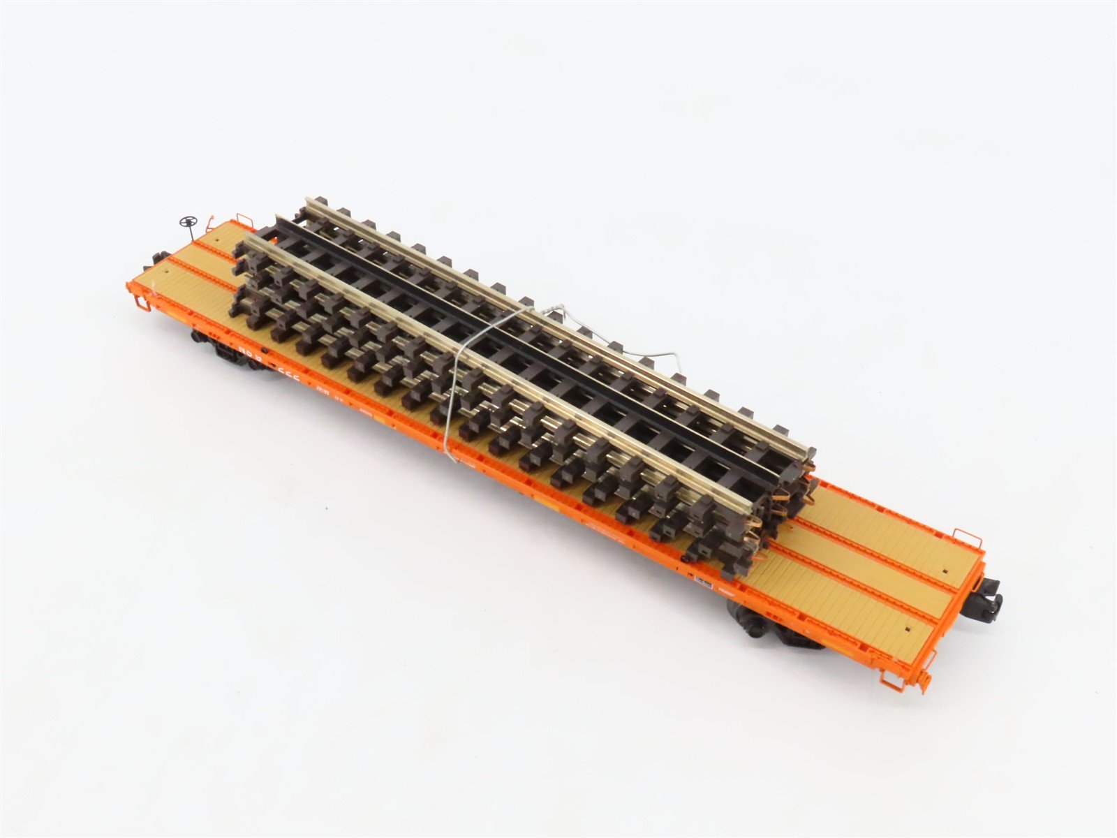 O Gauge 3-Rail MTH 20-95147 NS Norfolk Southern Flatcar #2229 w/Track Load