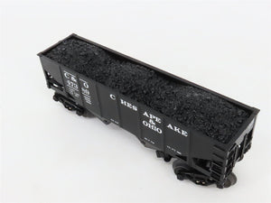 O Gauge 3-Rail Lionel C&O Chesapeake & Ohio 2-Bay Hopper & Caboose w/Lights