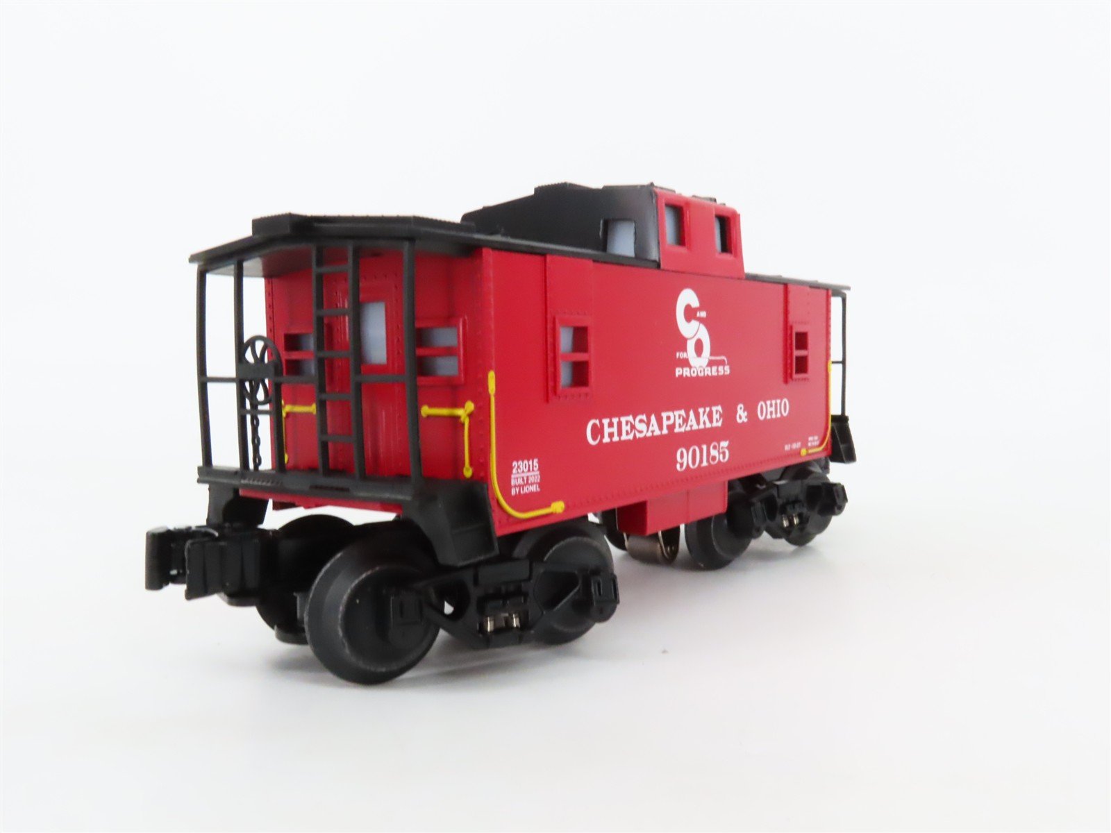 O Gauge 3-Rail Lionel C&O Chesapeake & Ohio 2-Bay Hopper & Caboose w/Lights