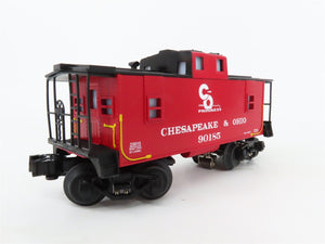 O Gauge 3-Rail Lionel C&O Chesapeake & Ohio 2-Bay Hopper & Caboose w/Lights