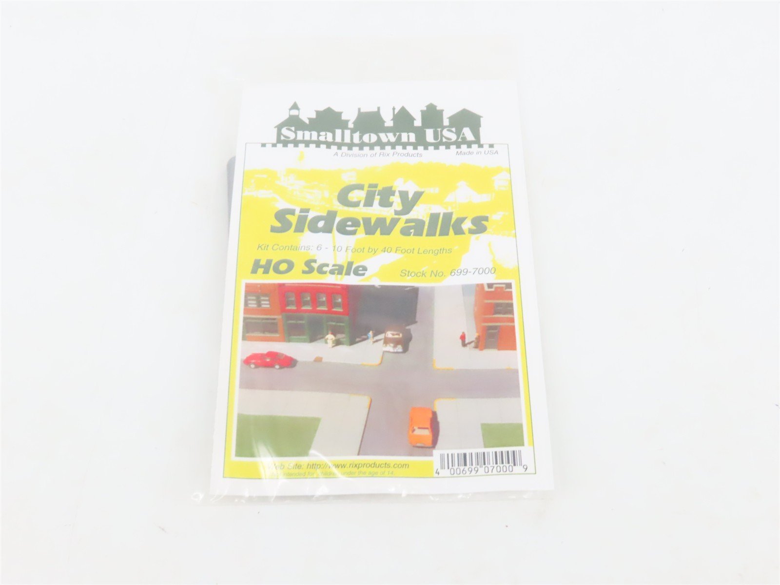 HO Scale Rix Products 699-7000 Smalltown USA City Sidewalks
