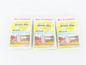LOT of 3 HO Scale Rix Products 628-0305 44' Corrugated Grain Bin Kits