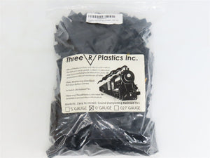 O Gauge Three R Plastics Black Rubber Track Ties 250-Pack