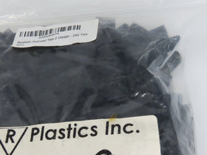 O Gauge Three R Plastics Black Rubber Track Ties 250-Pack