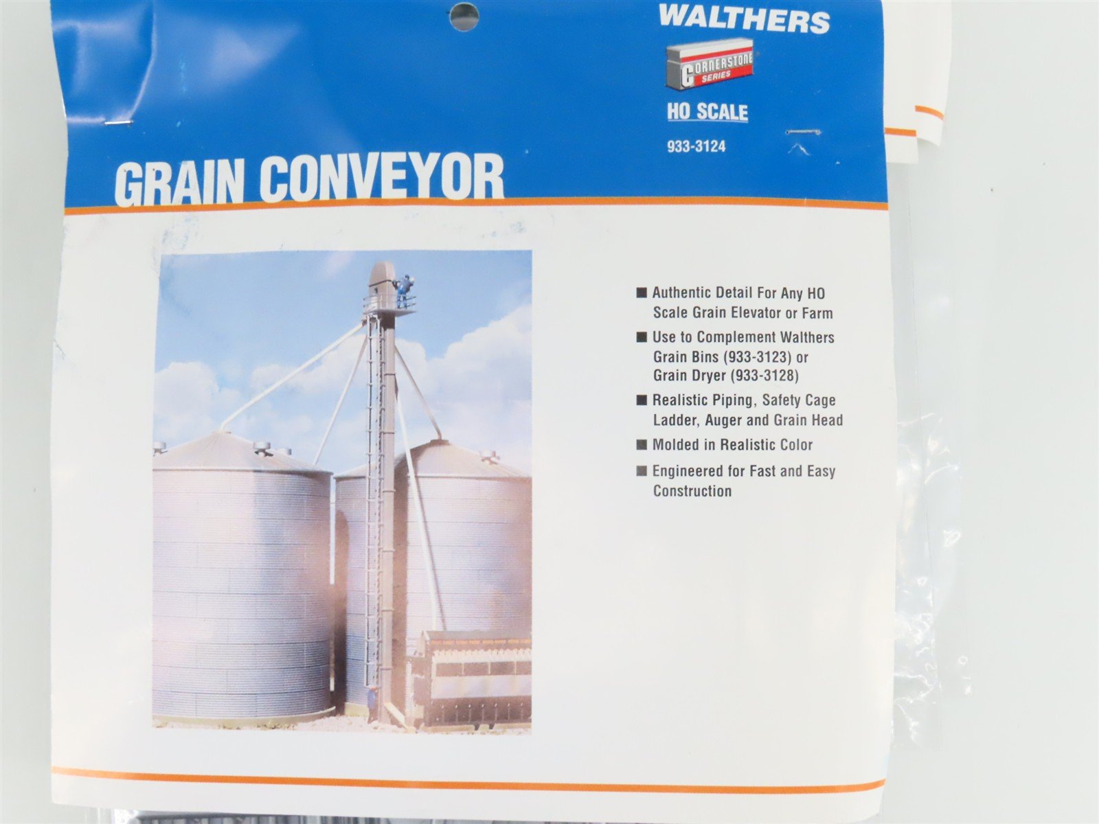 LOT of 3 HO Scale Walthers 933-3124 Grain Conveyor Parts Kits