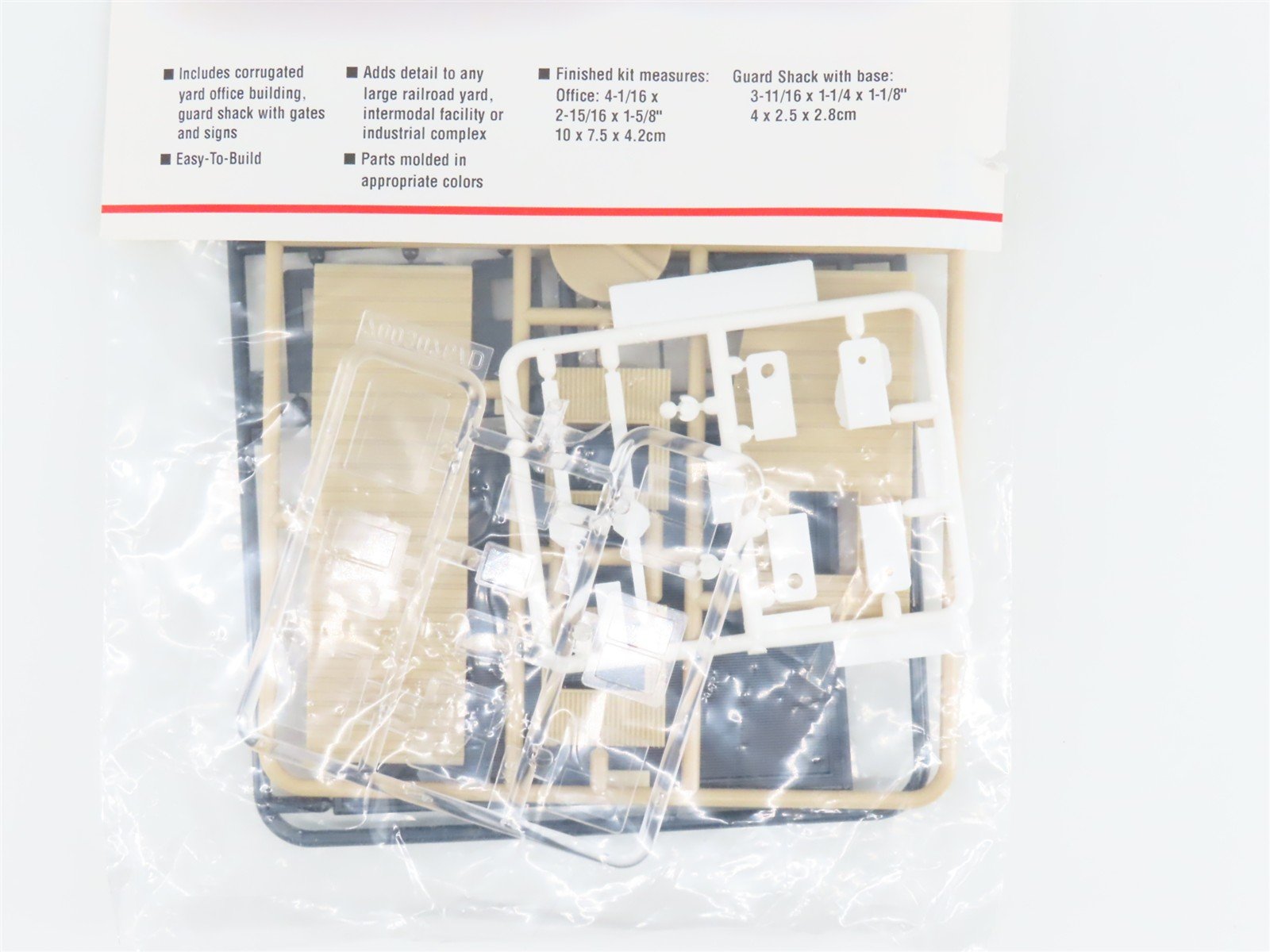 LOT of 3 HO Scale Walthers Brick Sheets, Oil Loading Platform, Yard Office Kits
