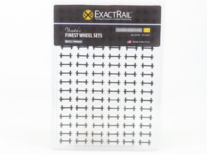 HO Scale ExactRail EW-6032 .088 Blackened Brass 96 Count Wheelset Pack