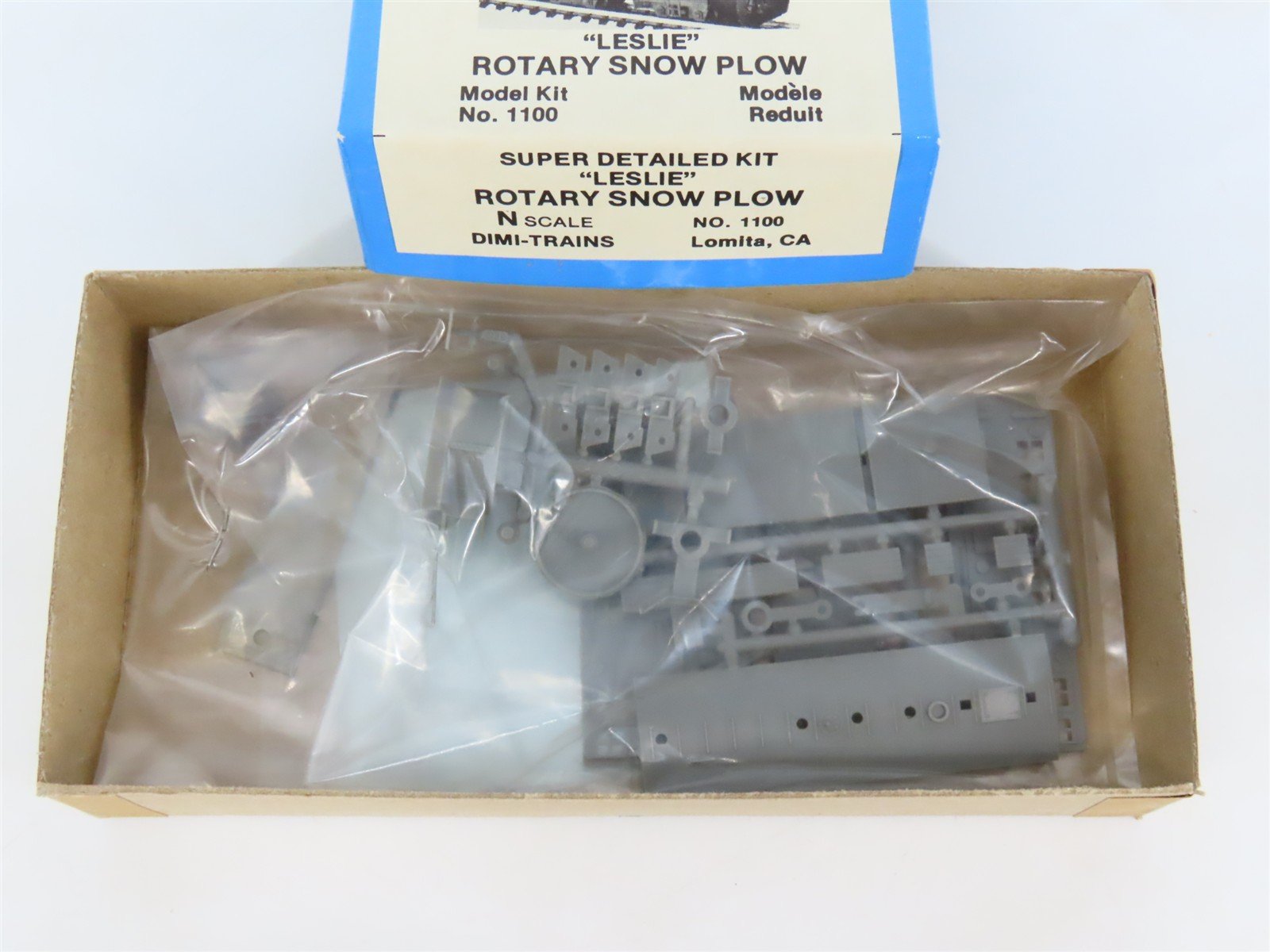 N Scale Dimi-Trains Kit 1100 Undecorated Leslie Rotary Snow Plow