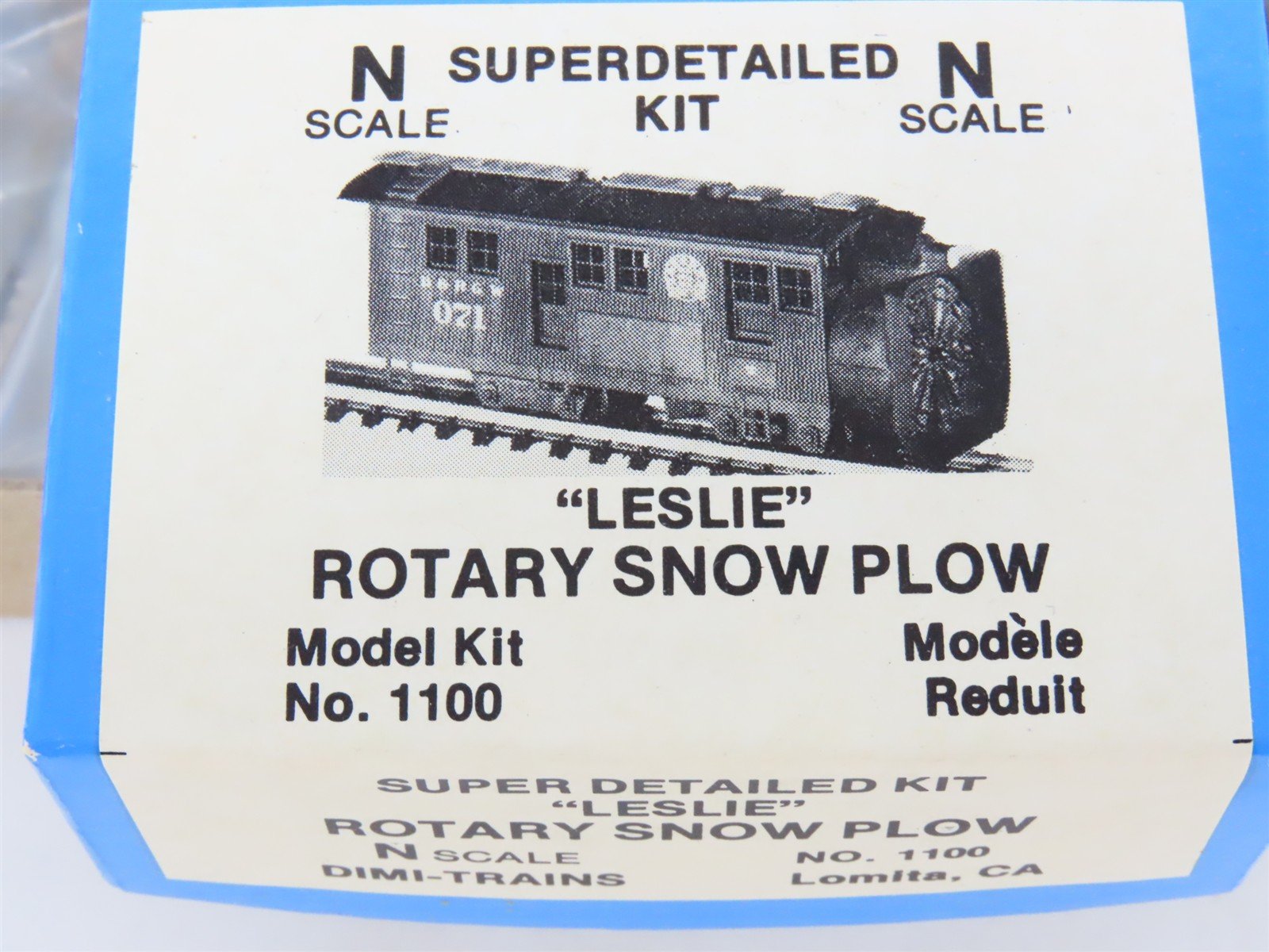 N Scale Dimi-Trains Kit 1100 Undecorated Leslie Rotary Snow Plow