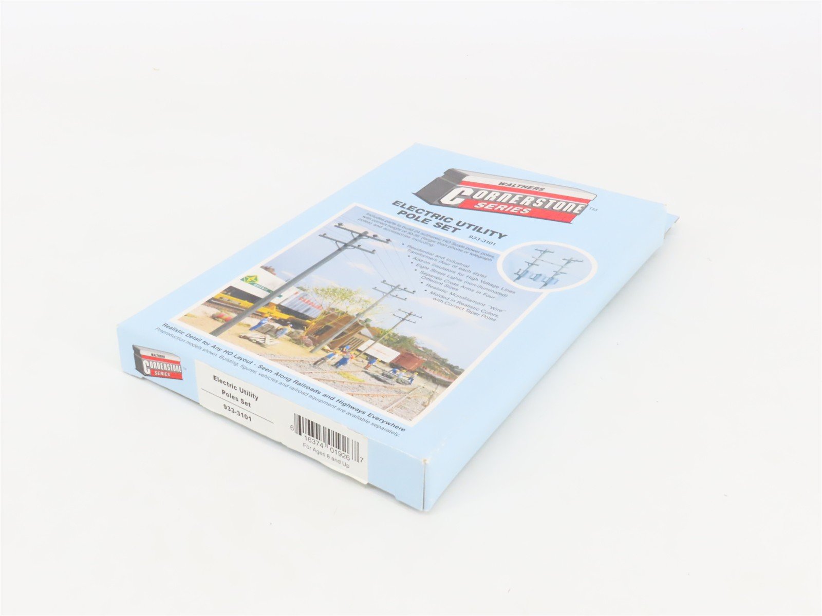 HO 1/87 Scale Walthers Cornerstone Kit 933-3101 Electric Utility Pole Set