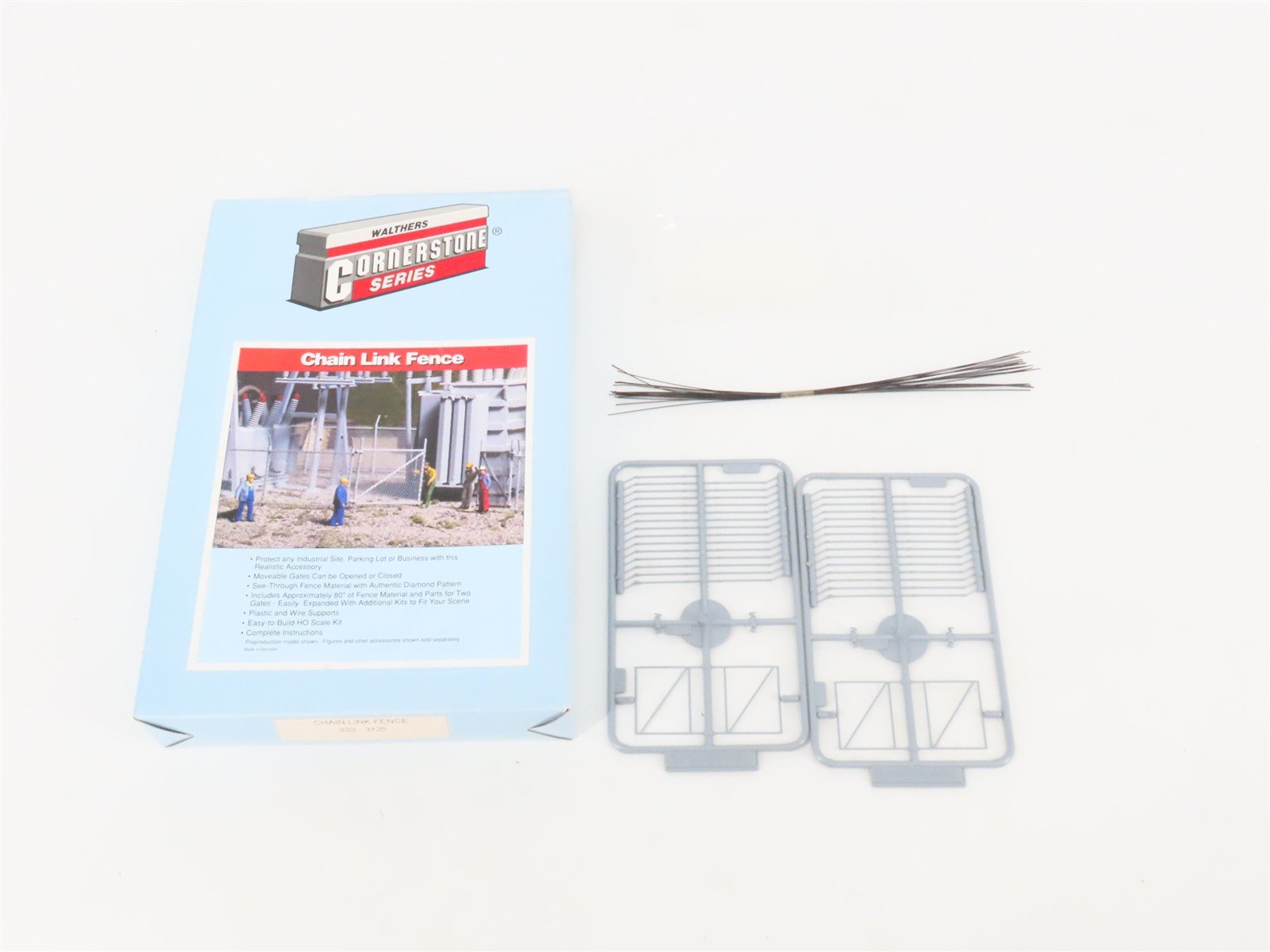 HO 1/87 Scale Walthers Cornerstone Kit 933-3125 Chain Link Fence