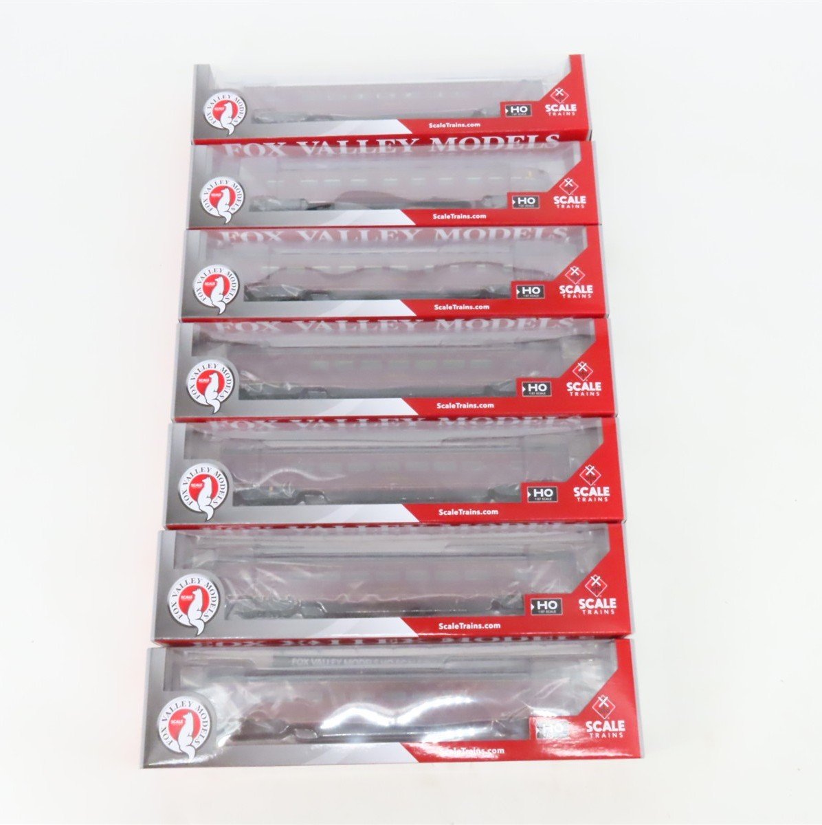 LOT of 7 HO Scaletrains Fox Valley Models NW Norfolk & Western Passenger Cars