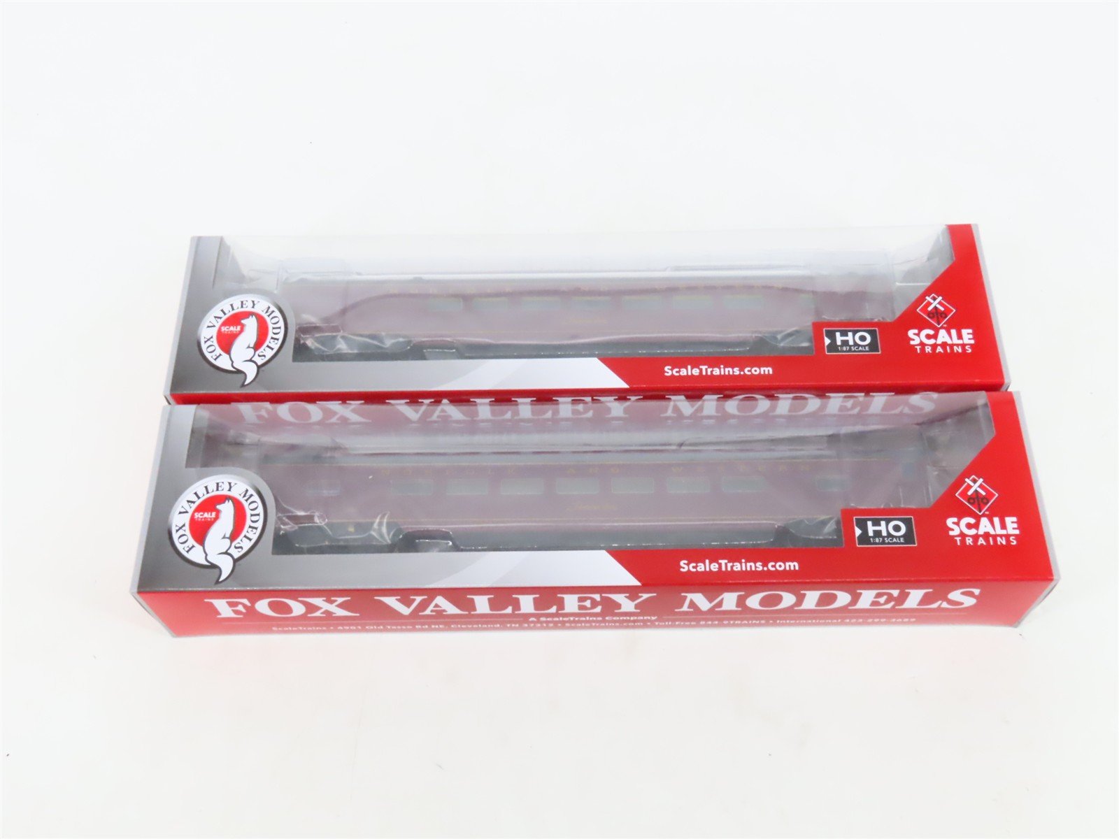 LOT of 7 HO Scaletrains Fox Valley Models NW Norfolk & Western Passenger Cars