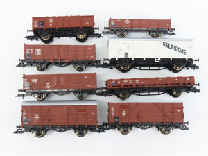 HO Scale Roco 44002 DB Deutsche Bahn Railway Assorted Freight Car Set of 8