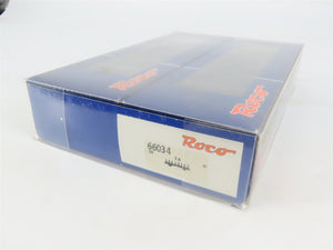 HO Scale Roco 66034 DB Deutsche Bahn Railway Flat Car w/ Bus Load 2-Pack