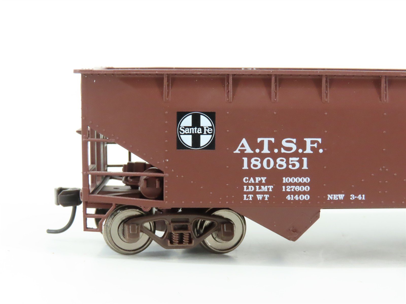 LOT of 3 HO Scale Atlas Trainman ATSF Santa Fe 2-Bay Offset Hopper Cars