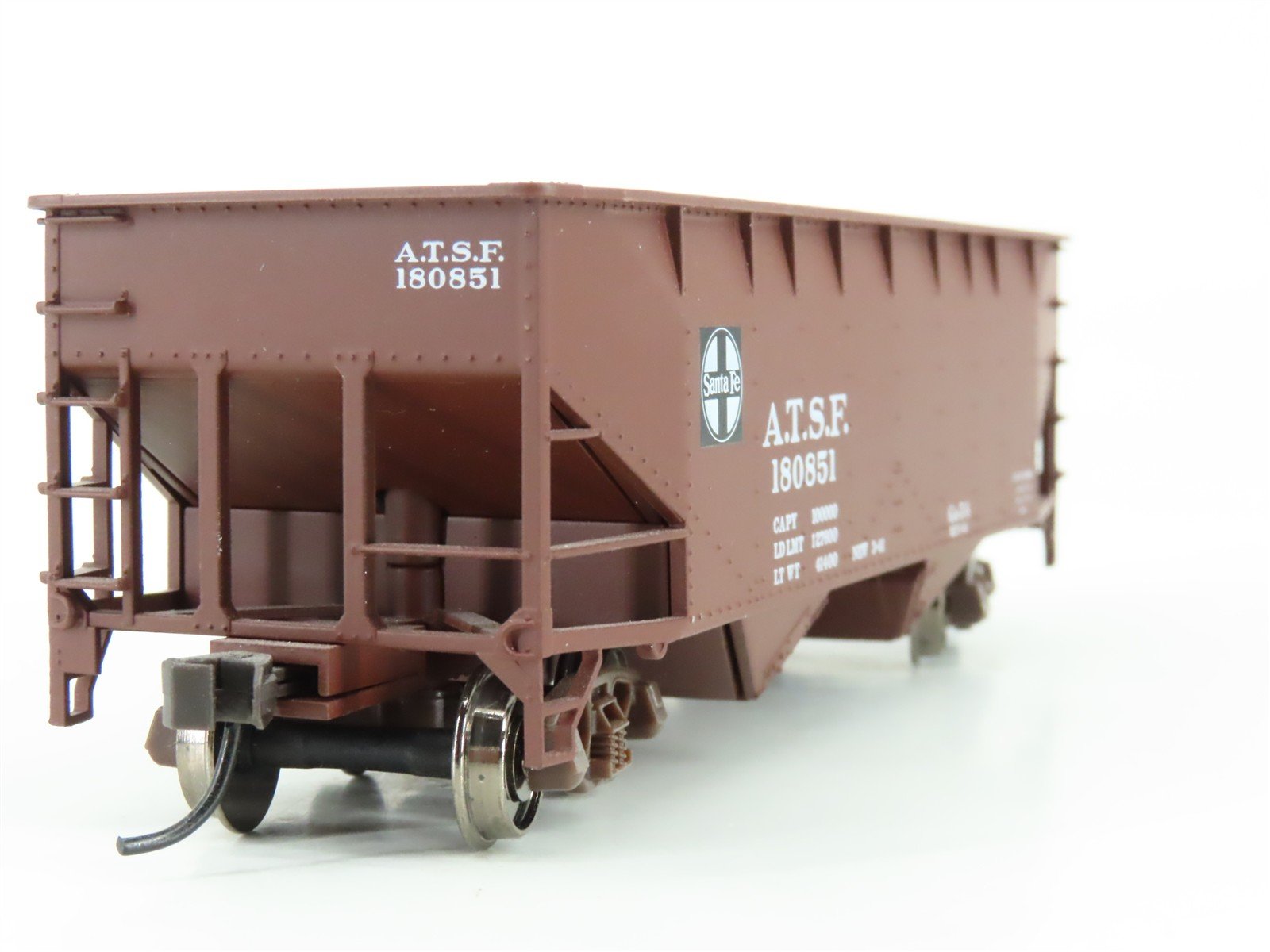 LOT of 3 HO Scale Atlas Trainman ATSF Santa Fe 2-Bay Offset Hopper Cars