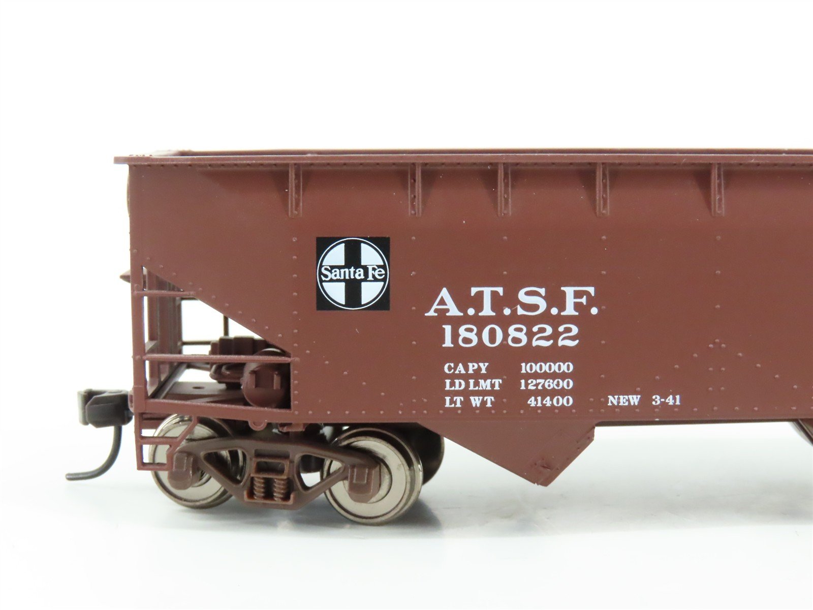 LOT of 3 HO Scale Atlas Trainman ATSF Santa Fe 2-Bay Offset Hopper Cars