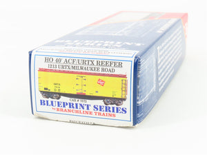 HO Scale Branchline 1213 URTX/Milwaukee Road 40' ACF Reefer #7572