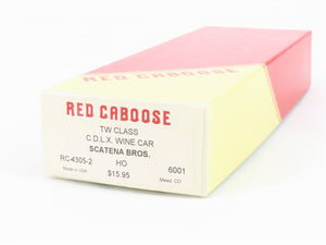 HO Scale Red Caboose RC-4305-2 KTX Scatena Bros Wine Reefer Car