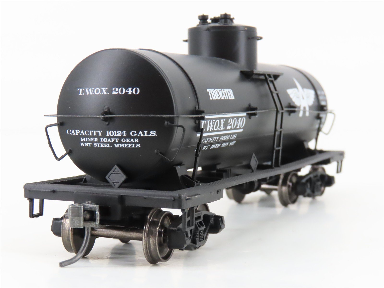 HO Scale Red Caboose RR-33054-06 TWOX Tidewater 10k Gal Tankcar #2040