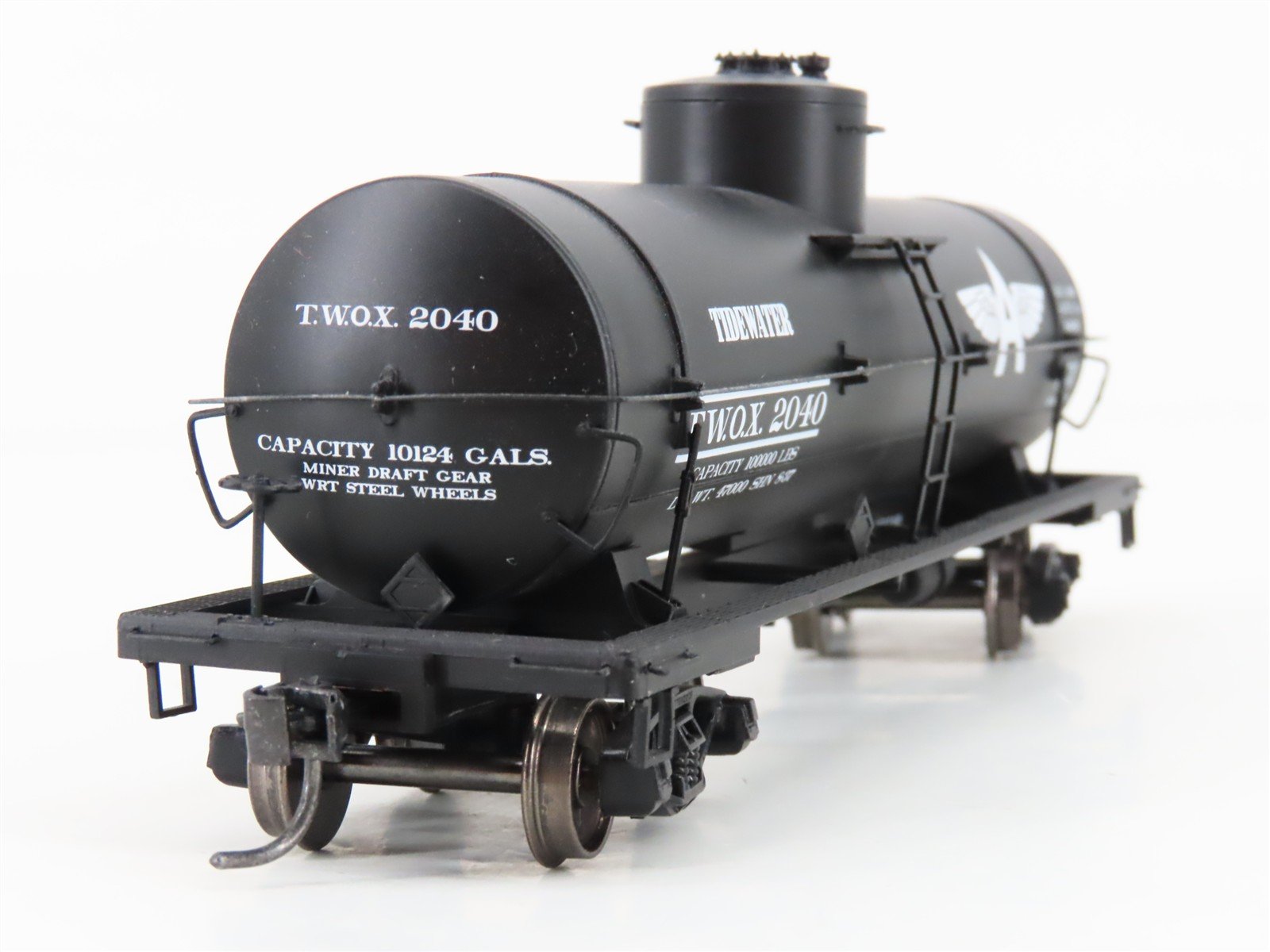 HO Scale Red Caboose RR-33054-06 TWOX Tidewater 10k Gal Tankcar #2040