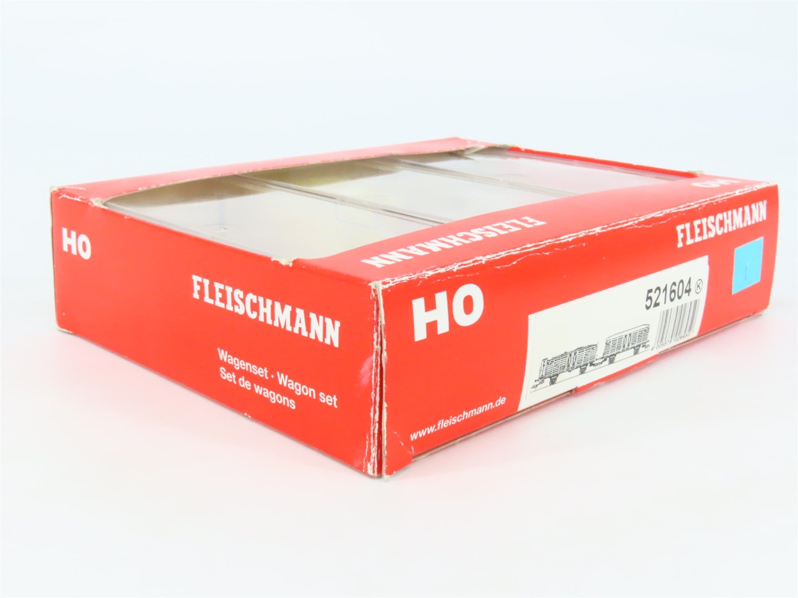 HO Fleischmann 521604 DB Deutsche Bahn Freight Cars & Pickup Truck Set of 3