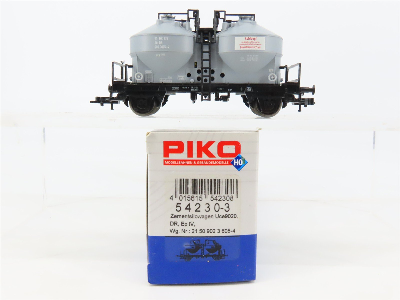 HO Scale PIKO 54230-3 DB Deutsche Bahn Cement Silo Wagon #21 50 902 3 605-4