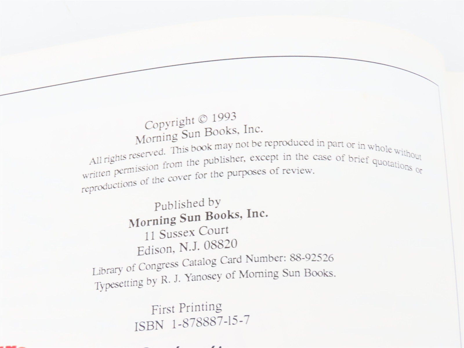 Morning Sun Pennsy Diesel Years #5 by Robert J. Yanosey ©1993