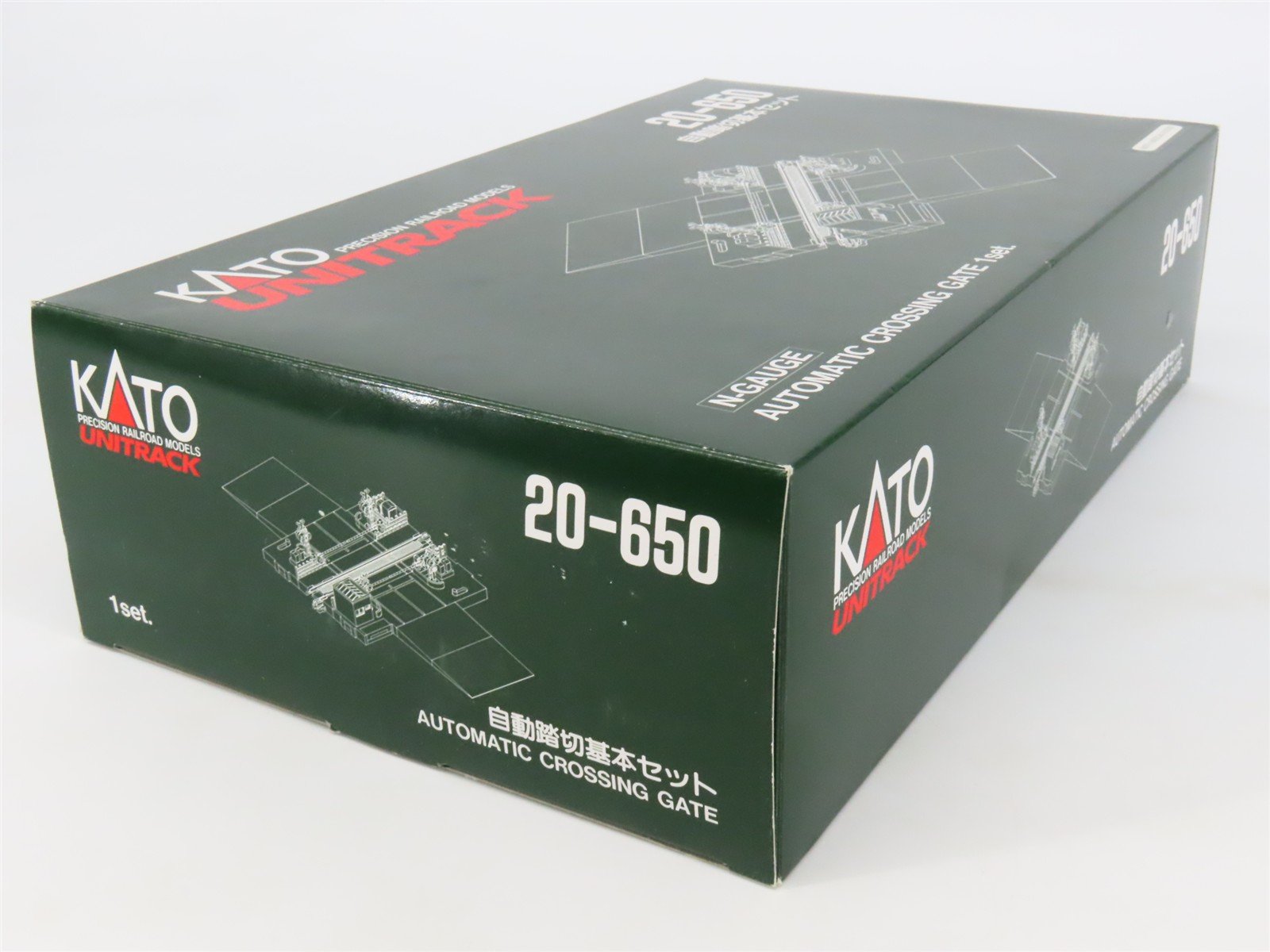 N Scale KATO Unitrack 20-650 Automatic Crossing Gate Set