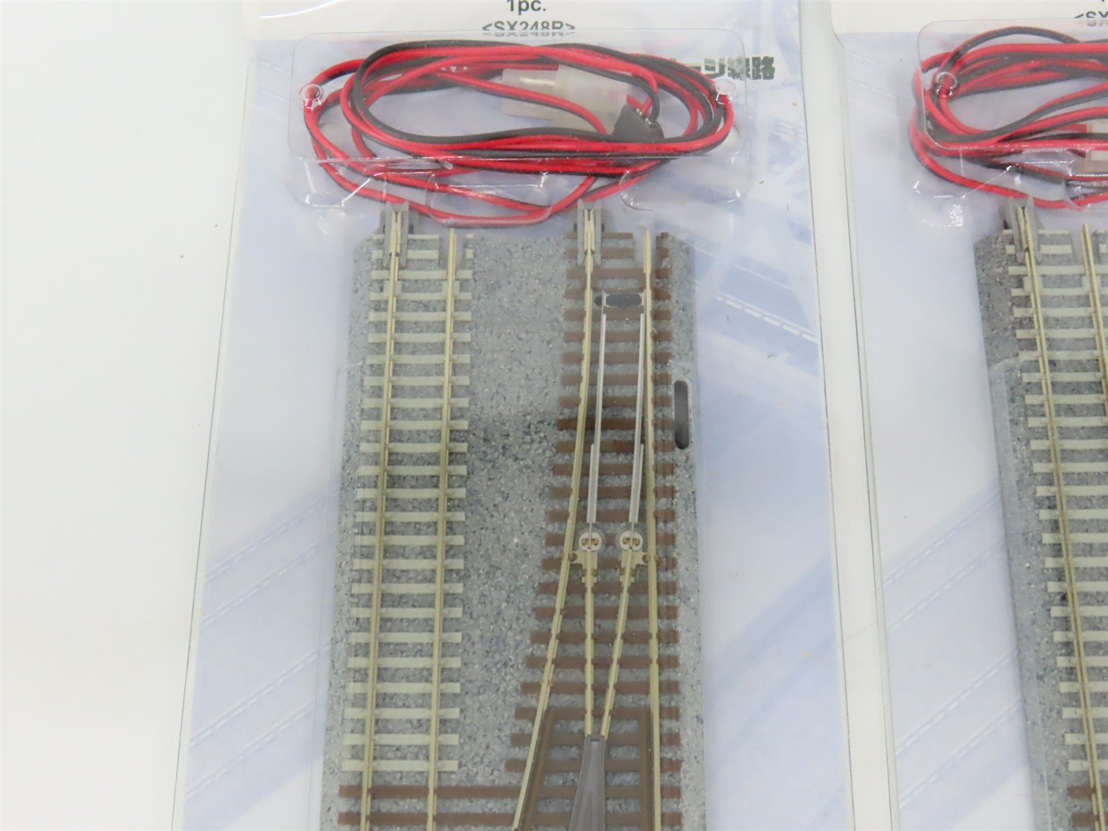 LOT of 3 N KATO Unitrack Concrete Tie Double Track #4 Single Crossover Turnouts