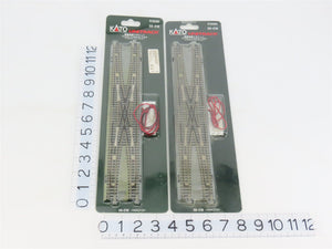 LOT of 2 N KATO Unitrack 20-210 Double Crossover Tracks