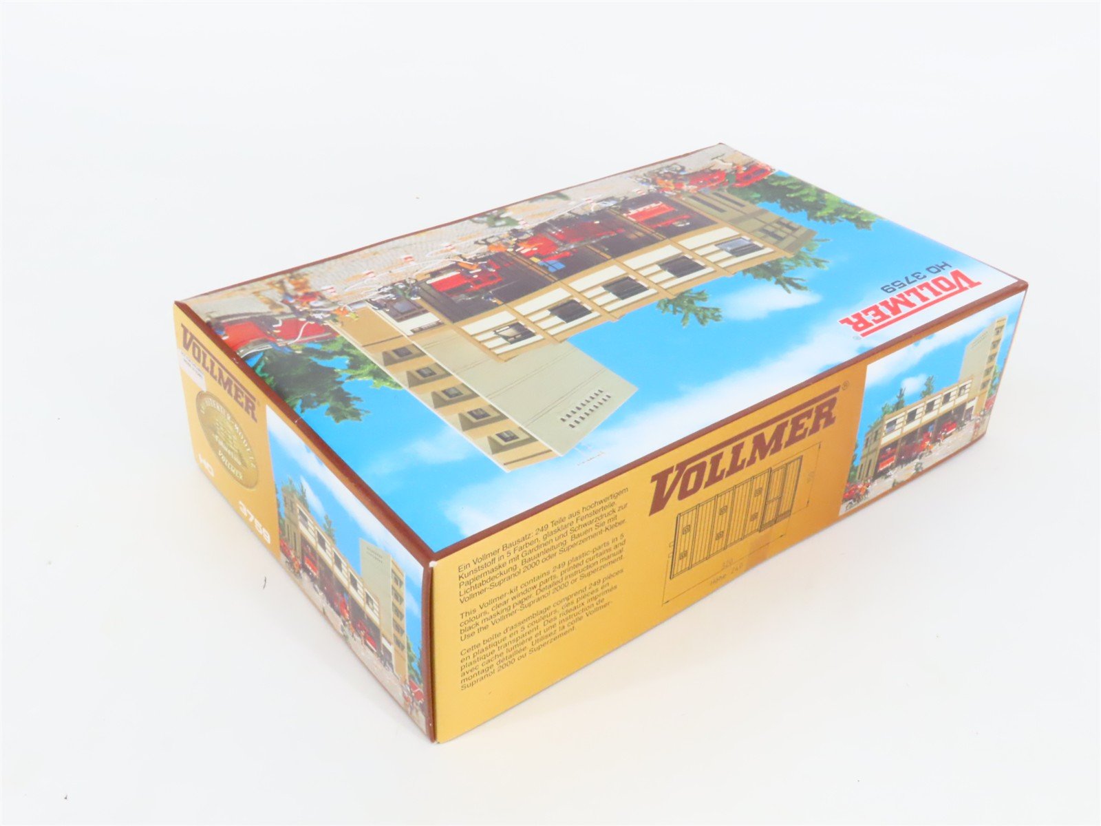 HO 1/87 Scale Vollmer Future Line Kit 3759 Fire Station - Sealed