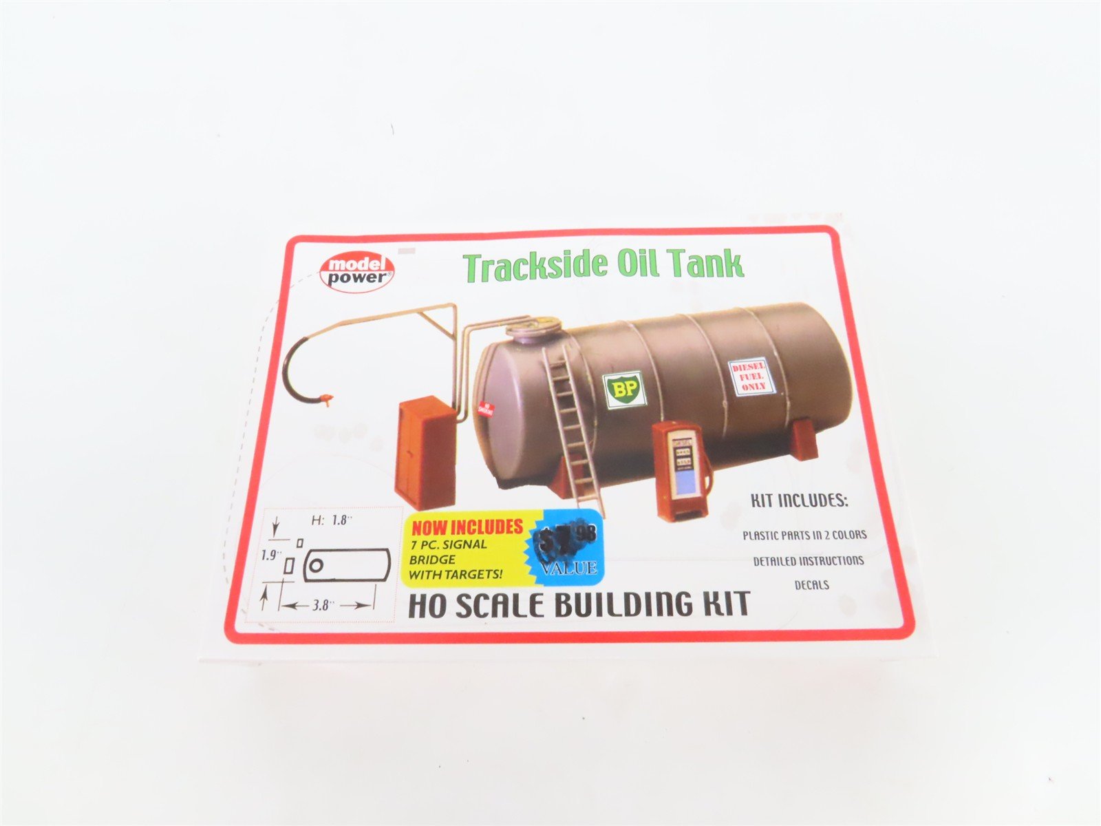 HO 1/87 Model Power Kit 620 Trackside Oil Tank + Signal Bridge Kit Included