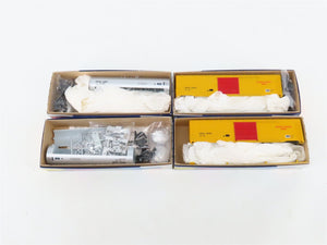 LOT of 4 HO Scale Roundhouse USAX/DODX Single Dome Tankcar & 50' Boxcar Kit