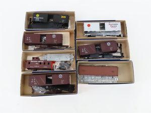 LOT of 7 HO Scale Roundhouse SP Southern Pacific Gondola, Caboose & Boxcar Kits