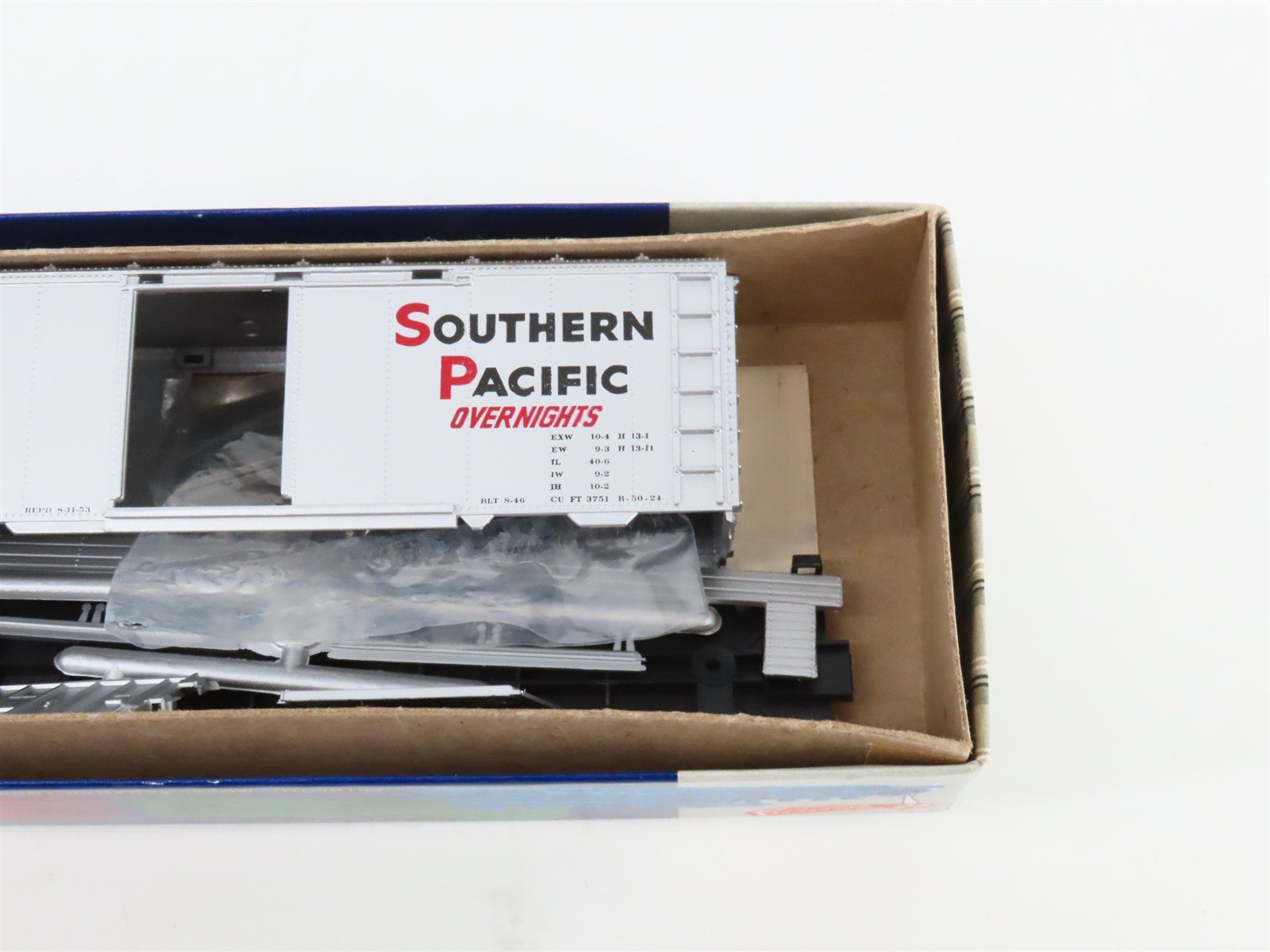 LOT of 7 HO Scale Roundhouse SP Southern Pacific Gondola, Caboose & Boxcar Kits