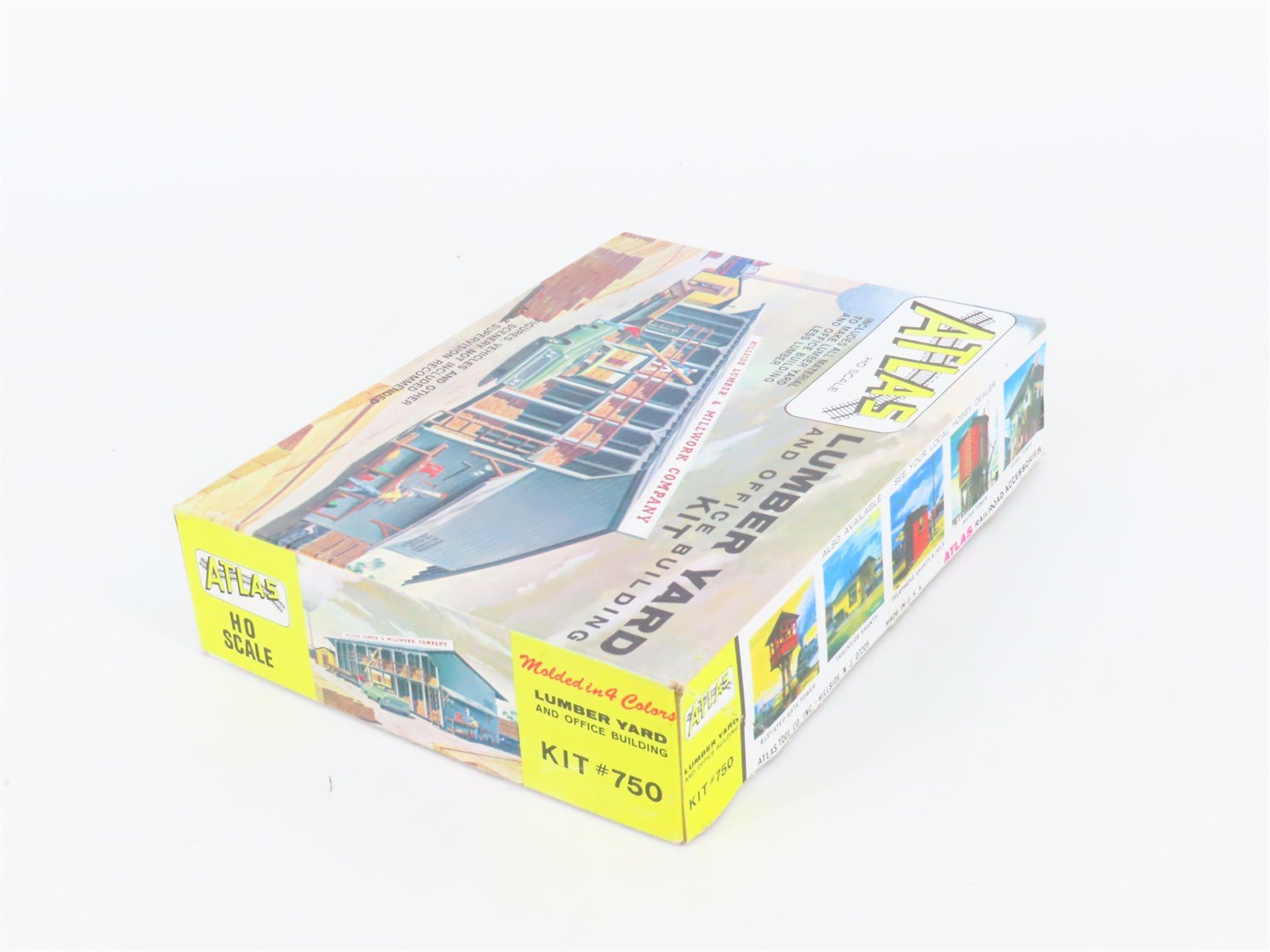 HO 1/87 Scale Atlas Kit #750 Lumber Yard & Office Building