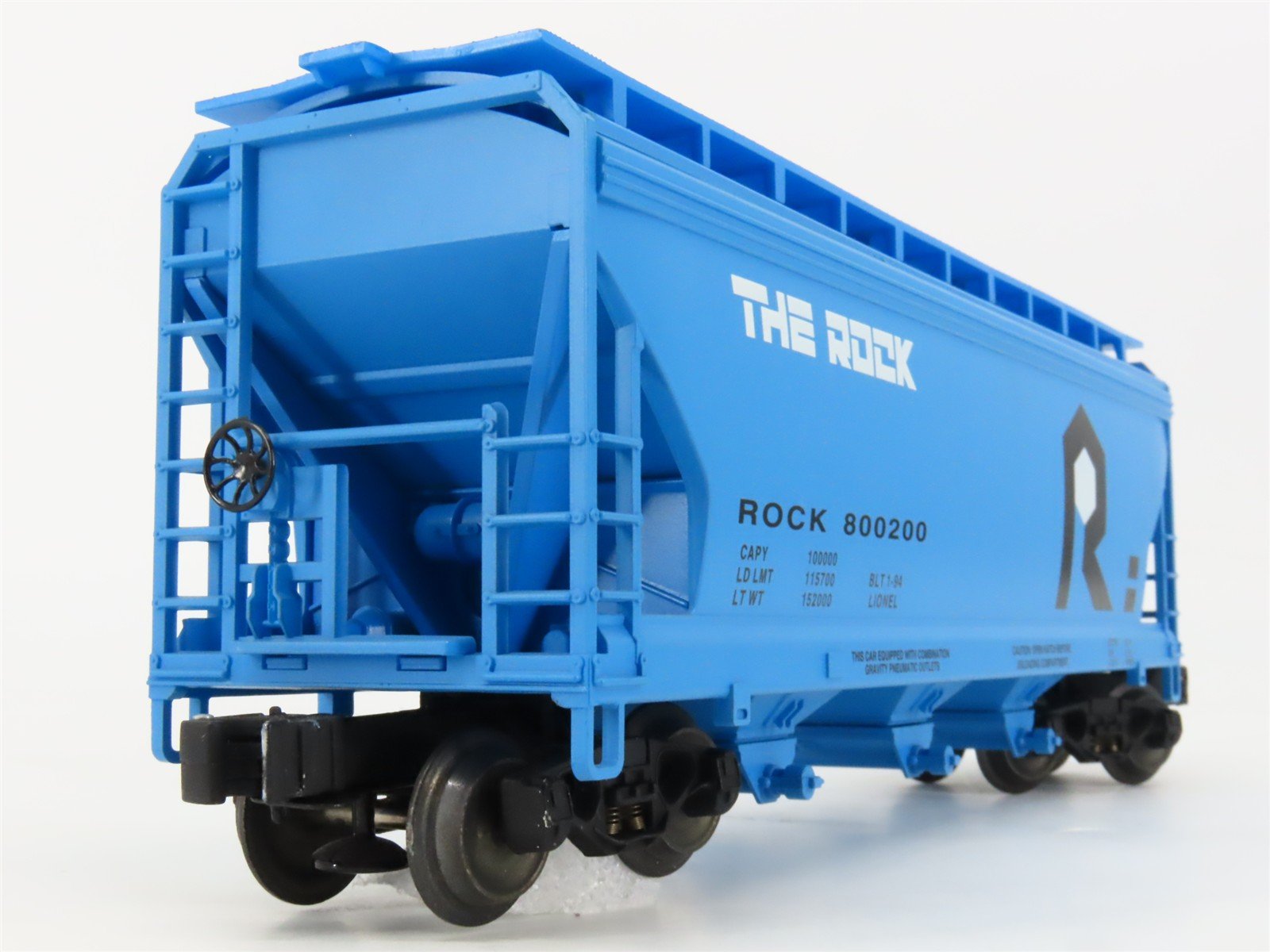 O Gauge 3-Rail Lionel 6-17122 ROCK The Rock 3-Bay Hopper #800200 w/ Custom EOT